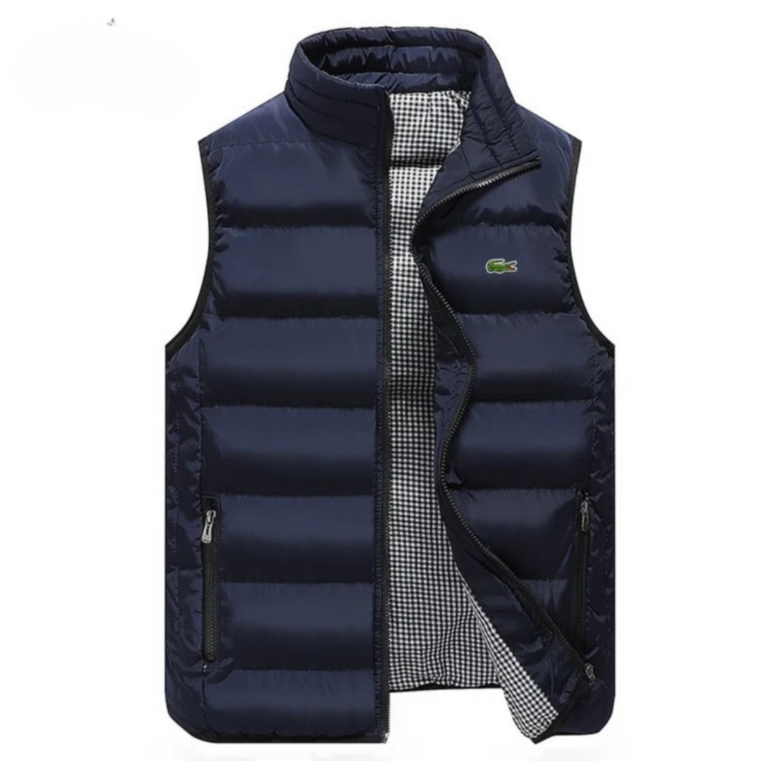 Gilet da Uomo Imbottito con Collo Alto