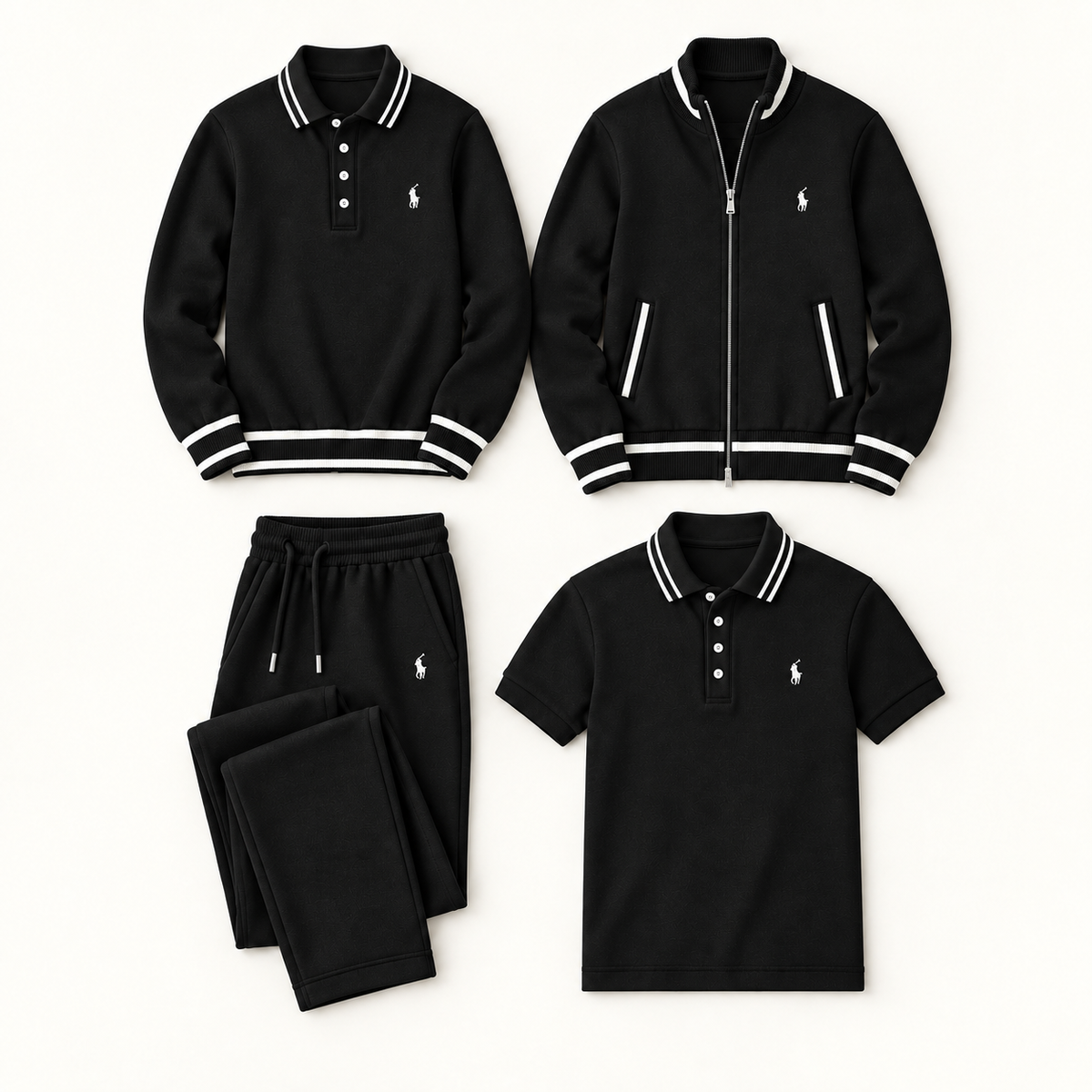 MEN’S 4-PIECE POLO &amp; JACKET SET