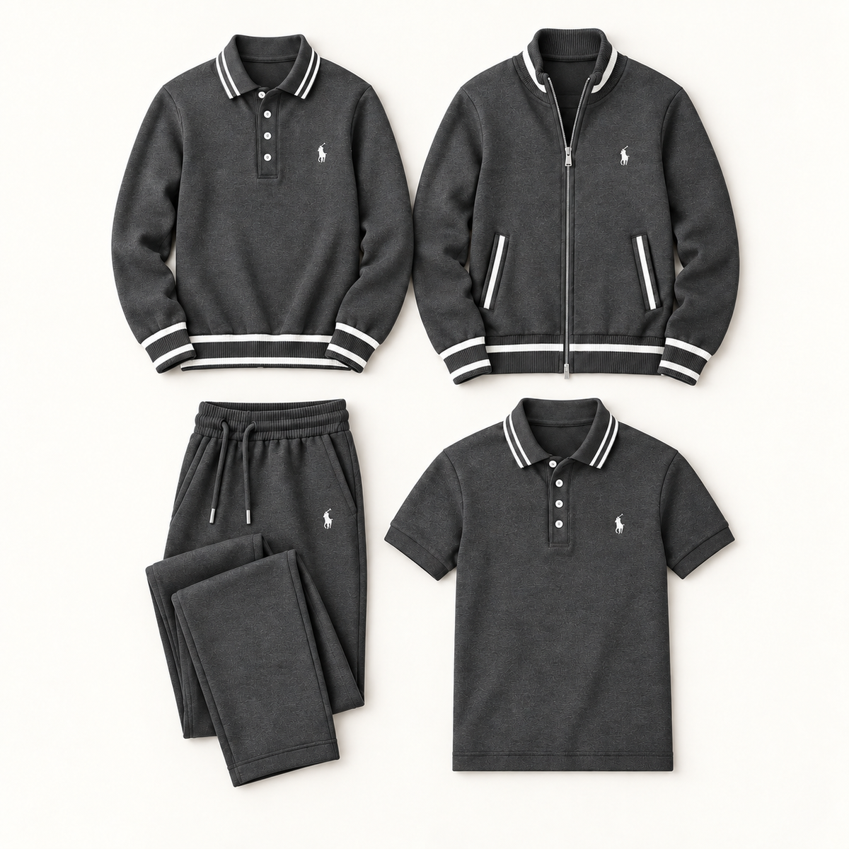 MEN’S 4-PIECE POLO &amp; JACKET SET