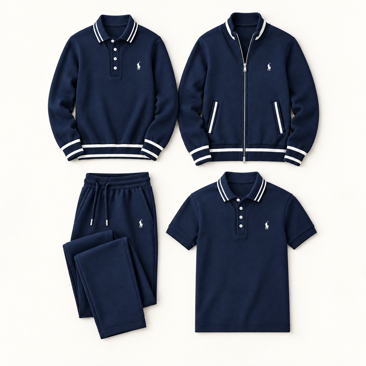 MEN’S 4-PIECE POLO &amp; JACKET SET