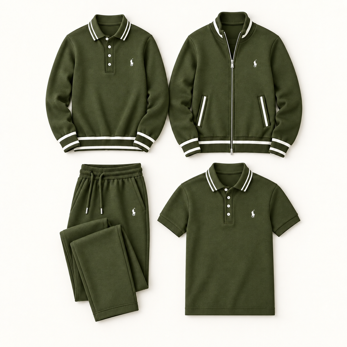 MEN’S 4-PIECE POLO &amp; JACKET SET