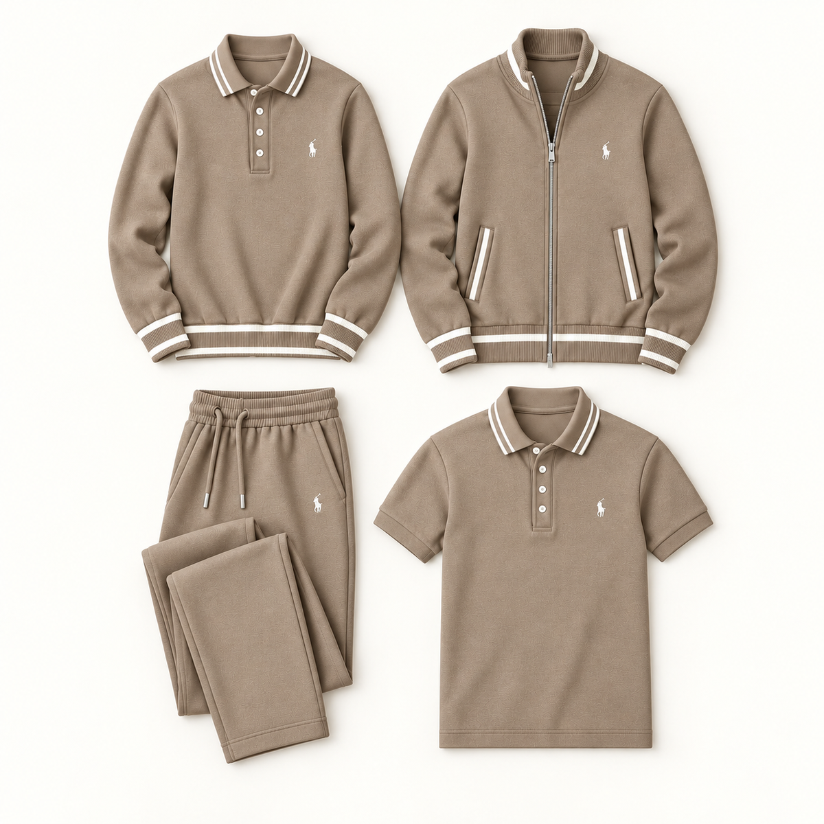 MEN’S 4-PIECE POLO &amp; JACKET SET