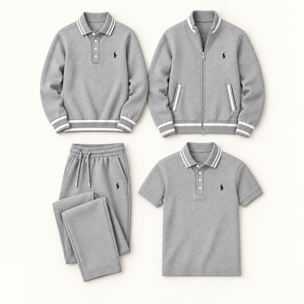 MEN’S 4-PIECE POLO &amp; JACKET SET