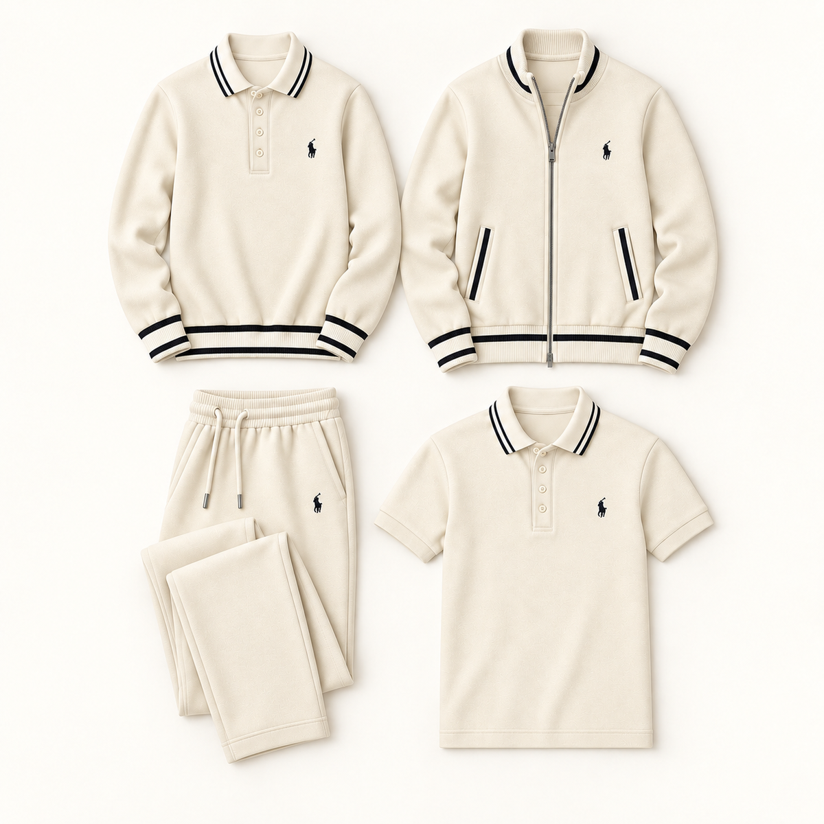 MEN’S 4-PIECE POLO &amp; JACKET SET