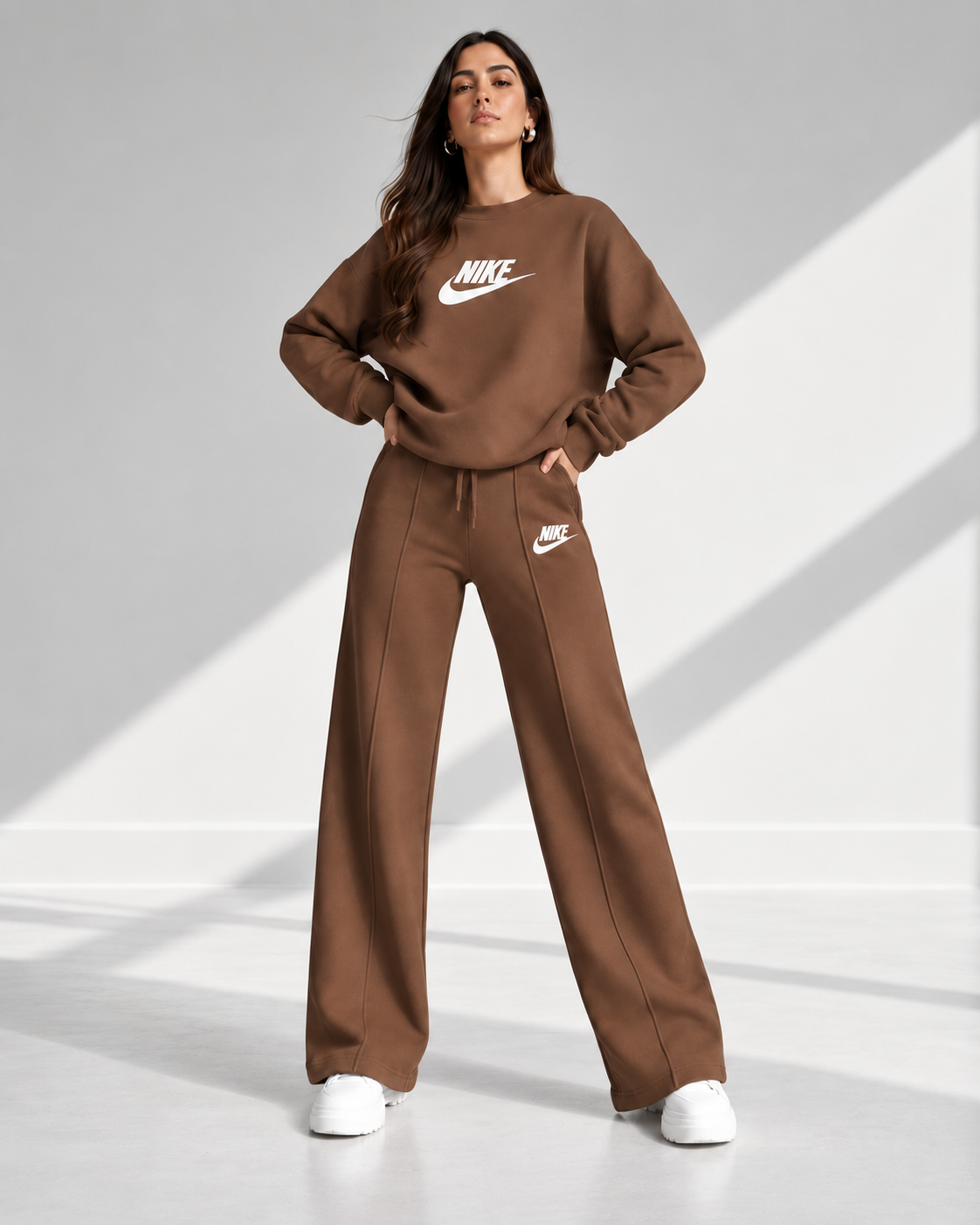 Women’s Relaxed Sweatshirt & Wide-Leg Pants Set