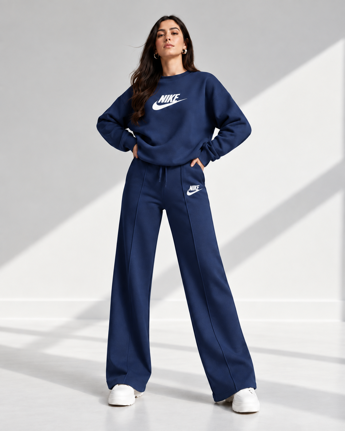 Women’s Relaxed Sweatshirt & Wide-Leg Pants Set
