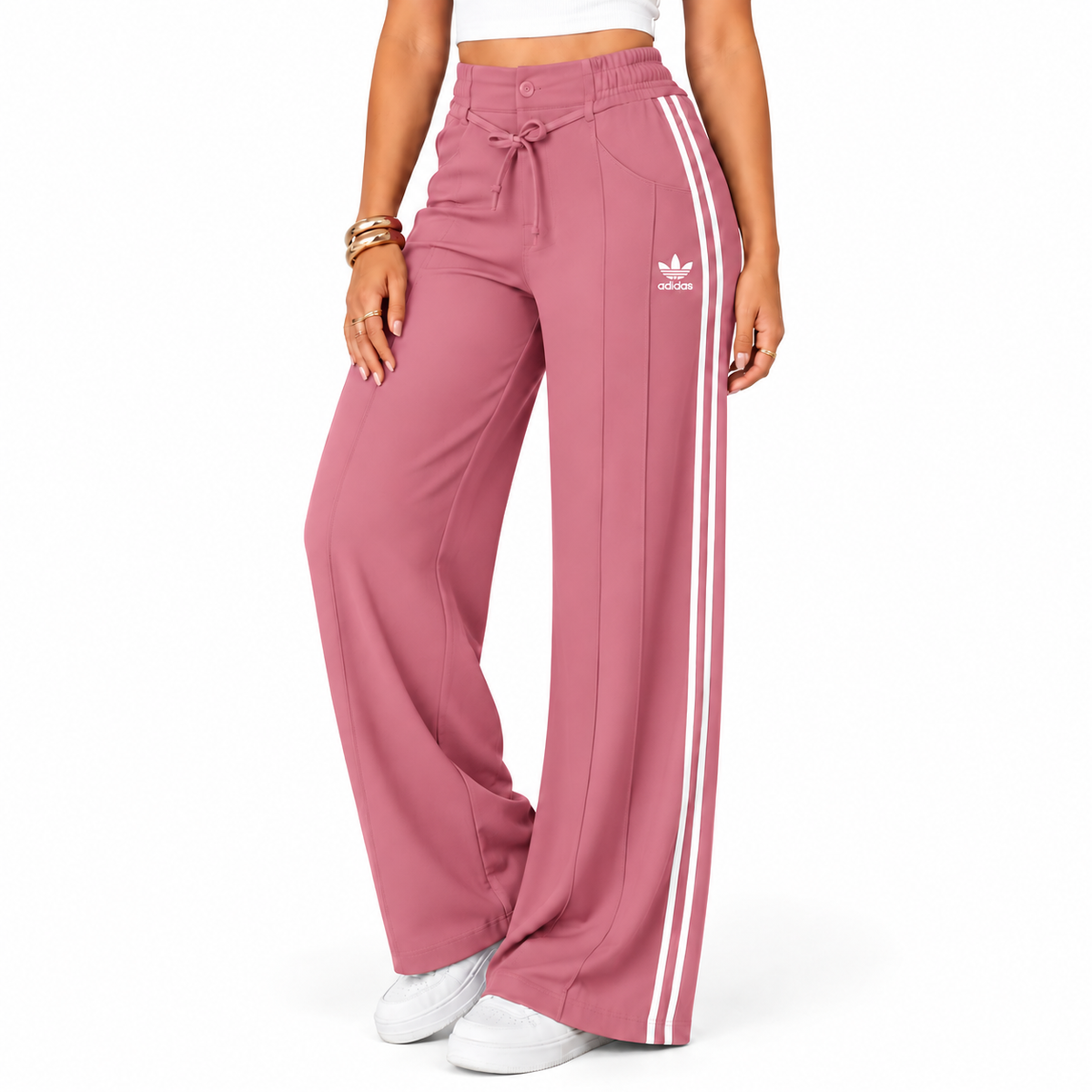 Women’s Side Stripe Track Pants ✨ High‑Waist Casual Jogger Trousers