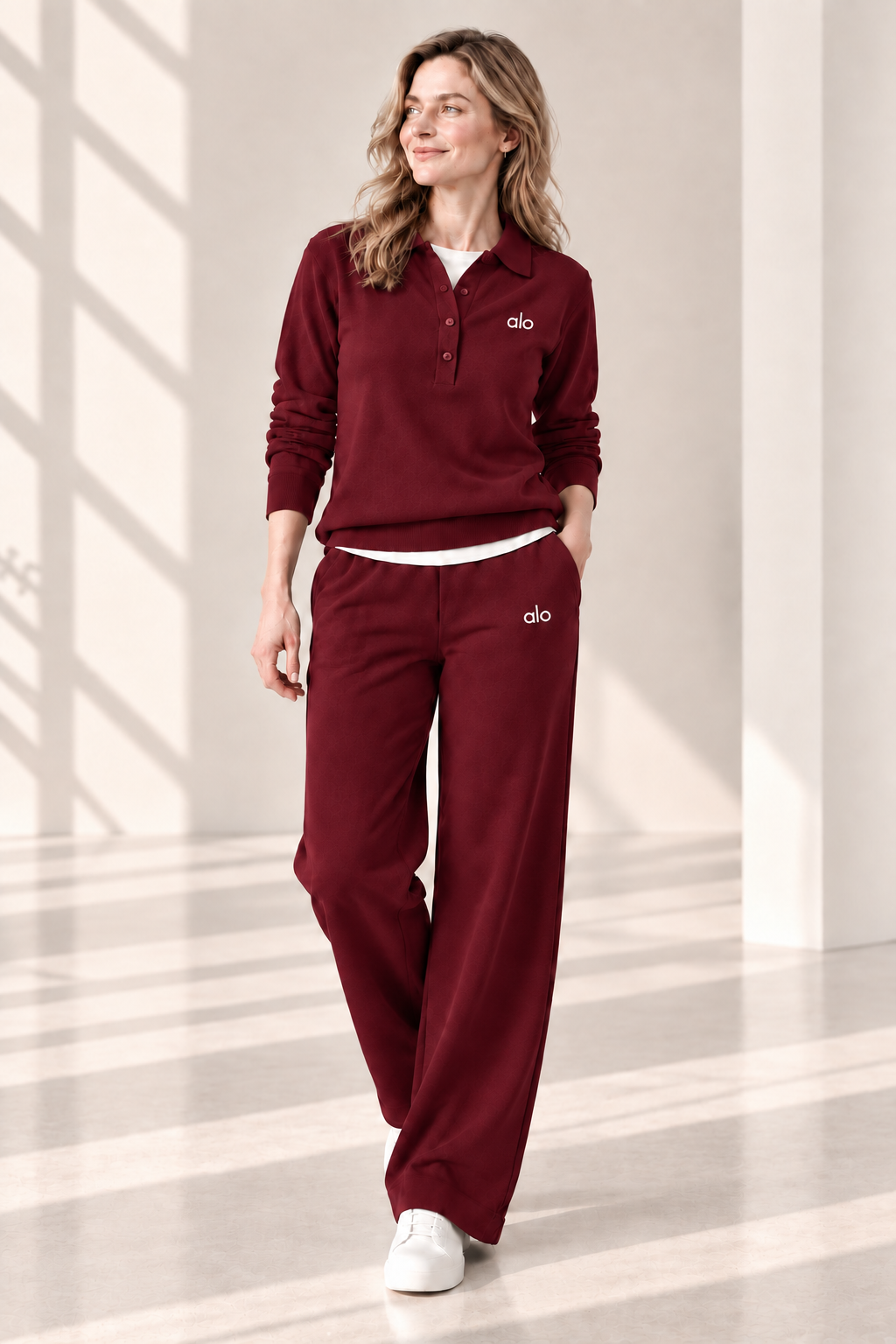 Effortless Layer Look | Collared Loungewear Set